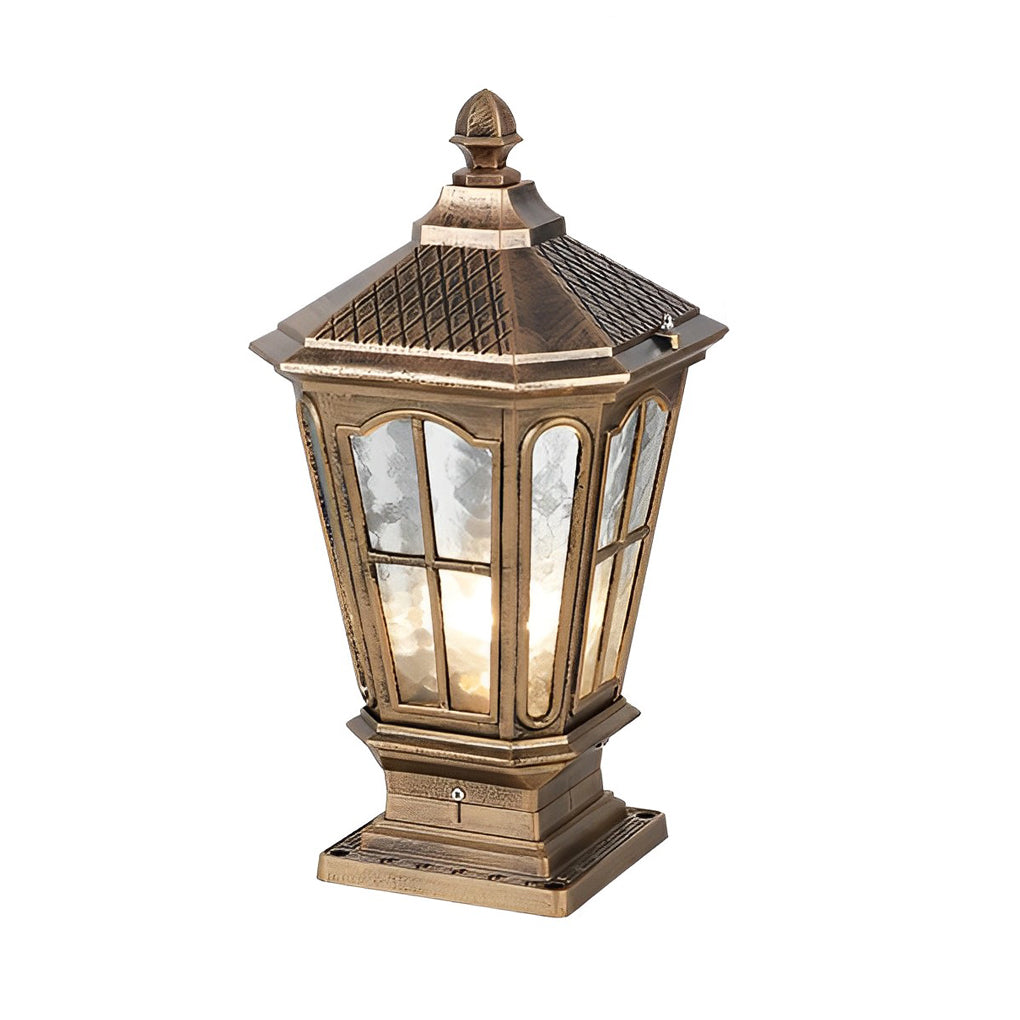 Classic solar outdoor post lantern light by BROKLEN – view 15