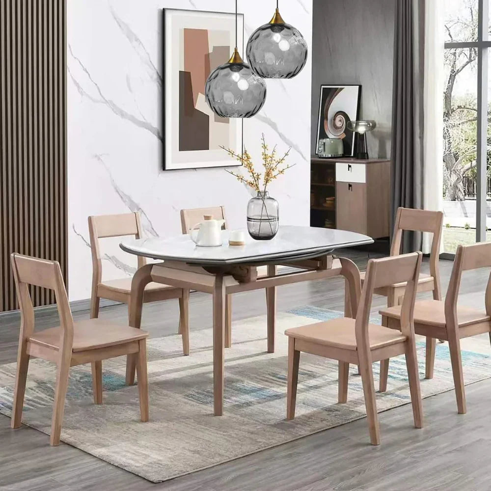 Modern glass globe LED pendant light in Nordic colours by BROKLEN – view 10