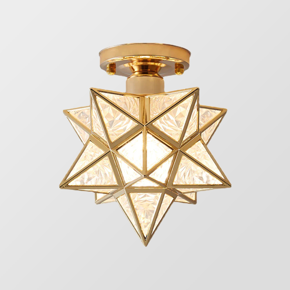 Geometric star ceiling light with E27 fitting by BROKLEN – view 2