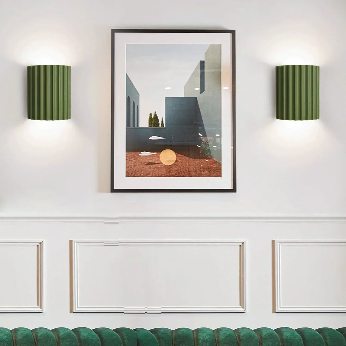 Ribbed resin cylinder up and down wall light by BROKLEN – view 6