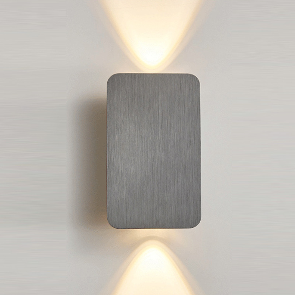 Modern rectangular up and down indoor LED wall sconce by BROKLEN – view 14