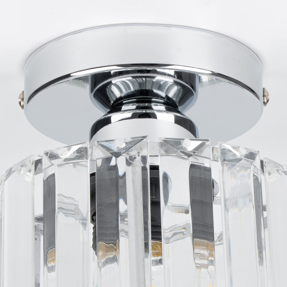 Crystal ceiling spotlight with E27 fitting – square and round light fixture by BROKLEN – view 29