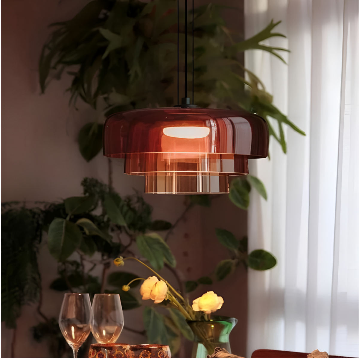 Nordic celestial glass pendant light by BROKLEN – view 10