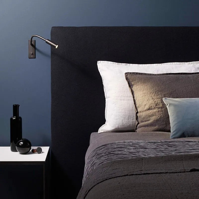 Flexible gooseneck LED wall reading light by BROKLEN – view 2