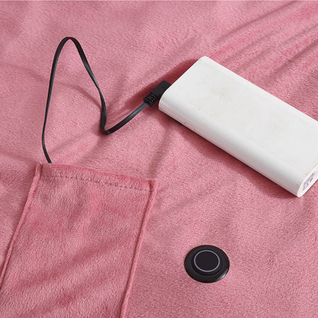Portable USB heated couch blanket by BROKLEN – view 6