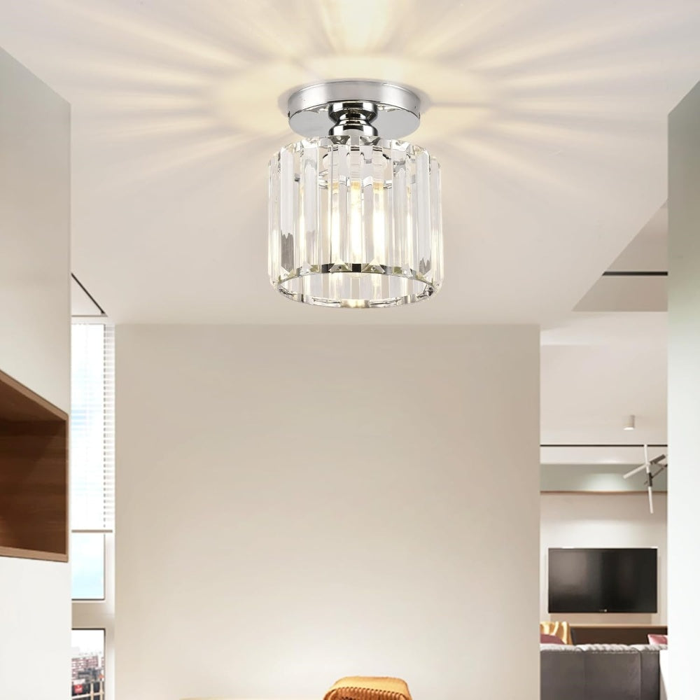 Crystal ceiling spotlight with E27 fitting – square and round light fixture by BROKLEN – view 25