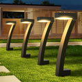 Curved solar LED garden bollard path lights by BROKLEN – view 2