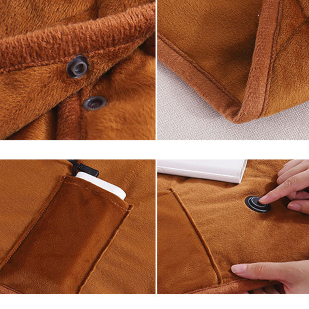 Portable USB heated couch blanket by BROKLEN – view 7