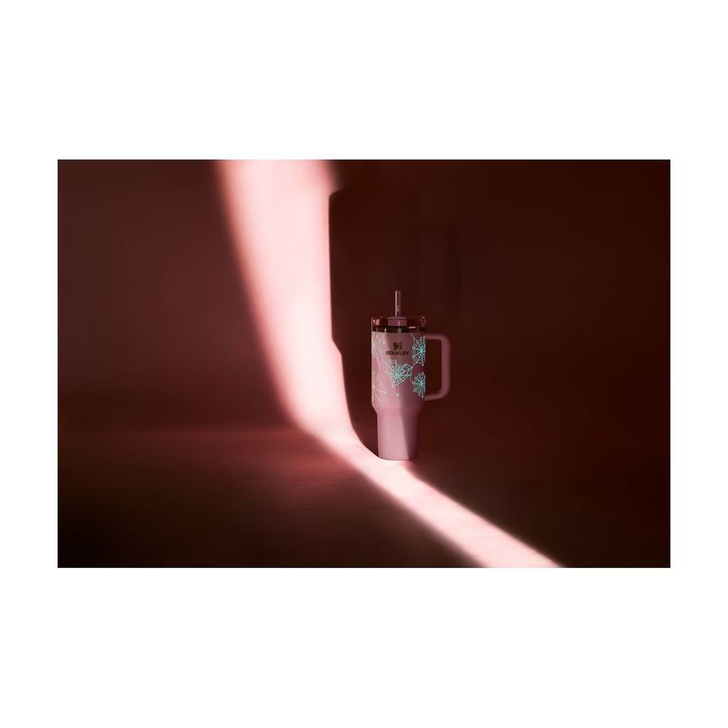 Pink Halloween Spiderweb Tumbler - pink tumbler, view 7