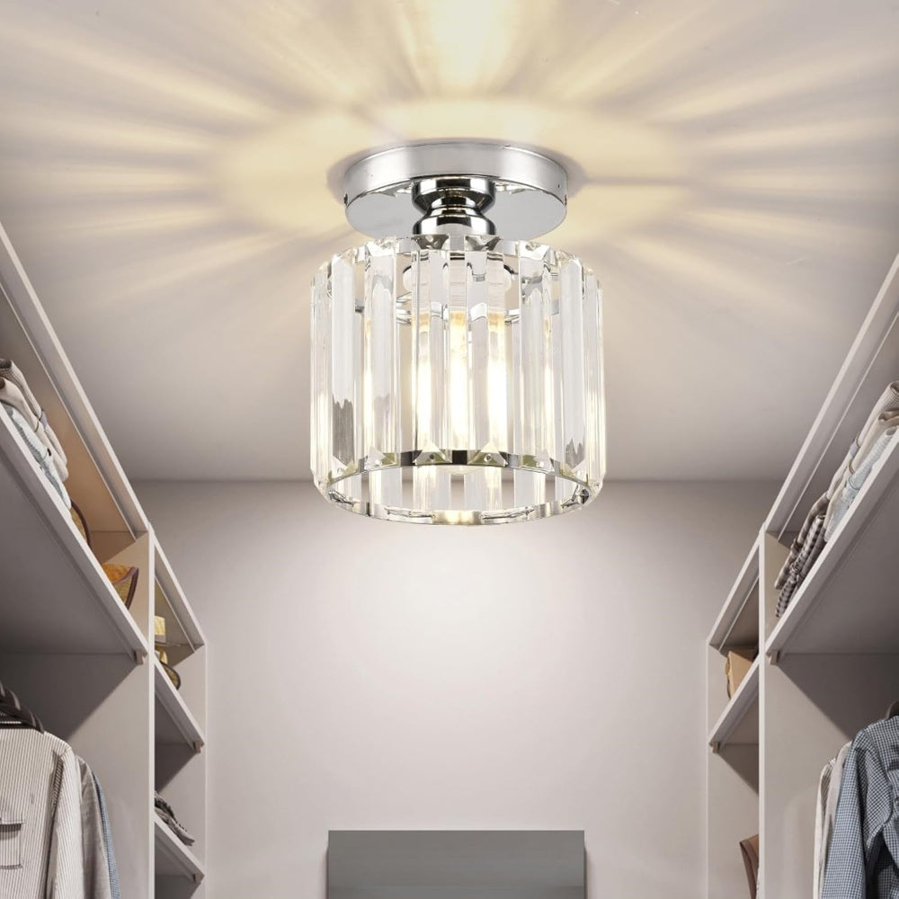 Crystal ceiling spotlight with E27 fitting – square and round light fixture by BROKLEN – view 26