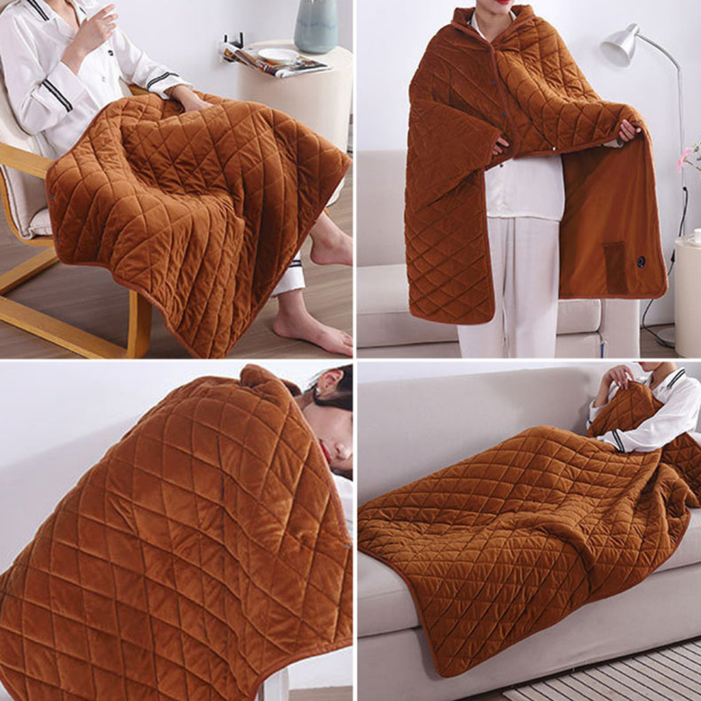 Portable USB heated couch blanket by BROKLEN – view 8