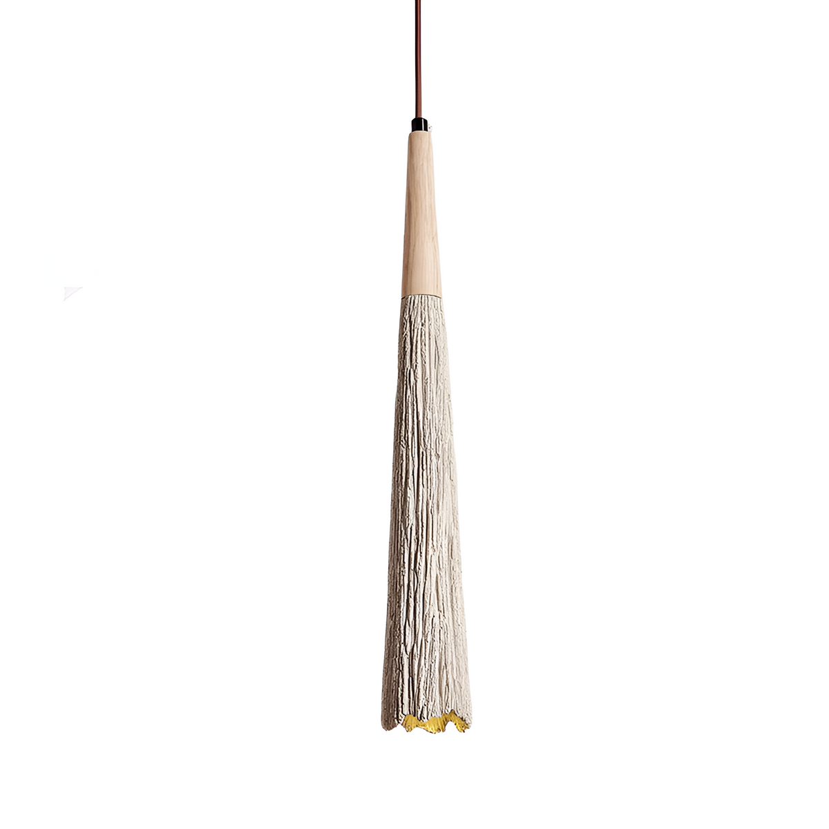 Wabi-sabi textured pendant light by BROKLEN