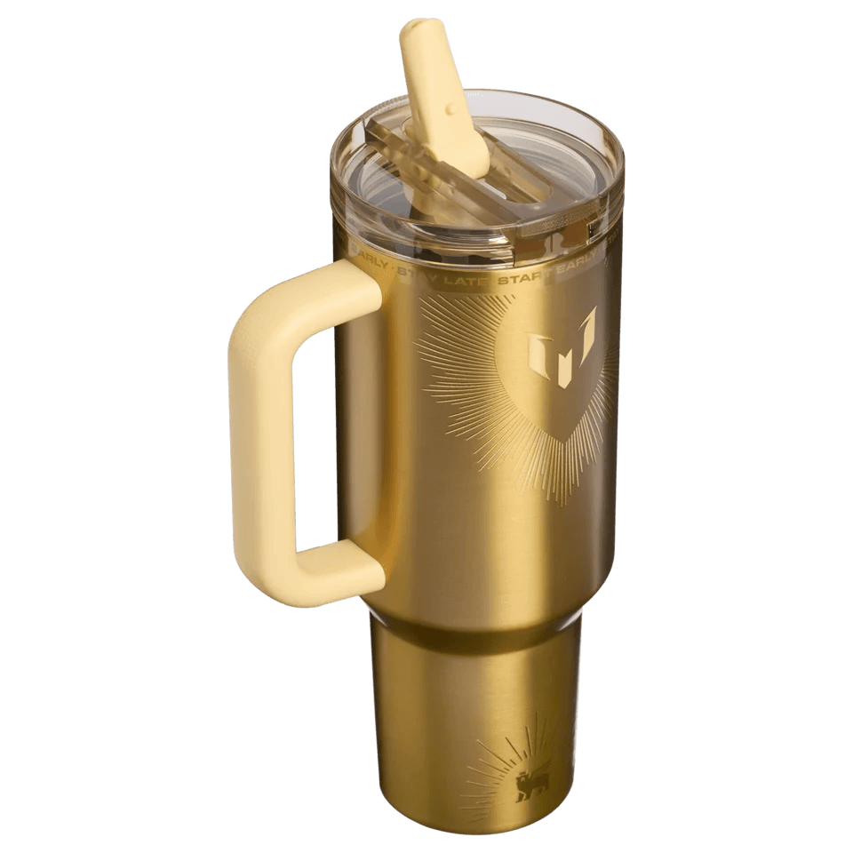 Golden Radiance 40oz Tumbler - metallic gold tumbler, view 3