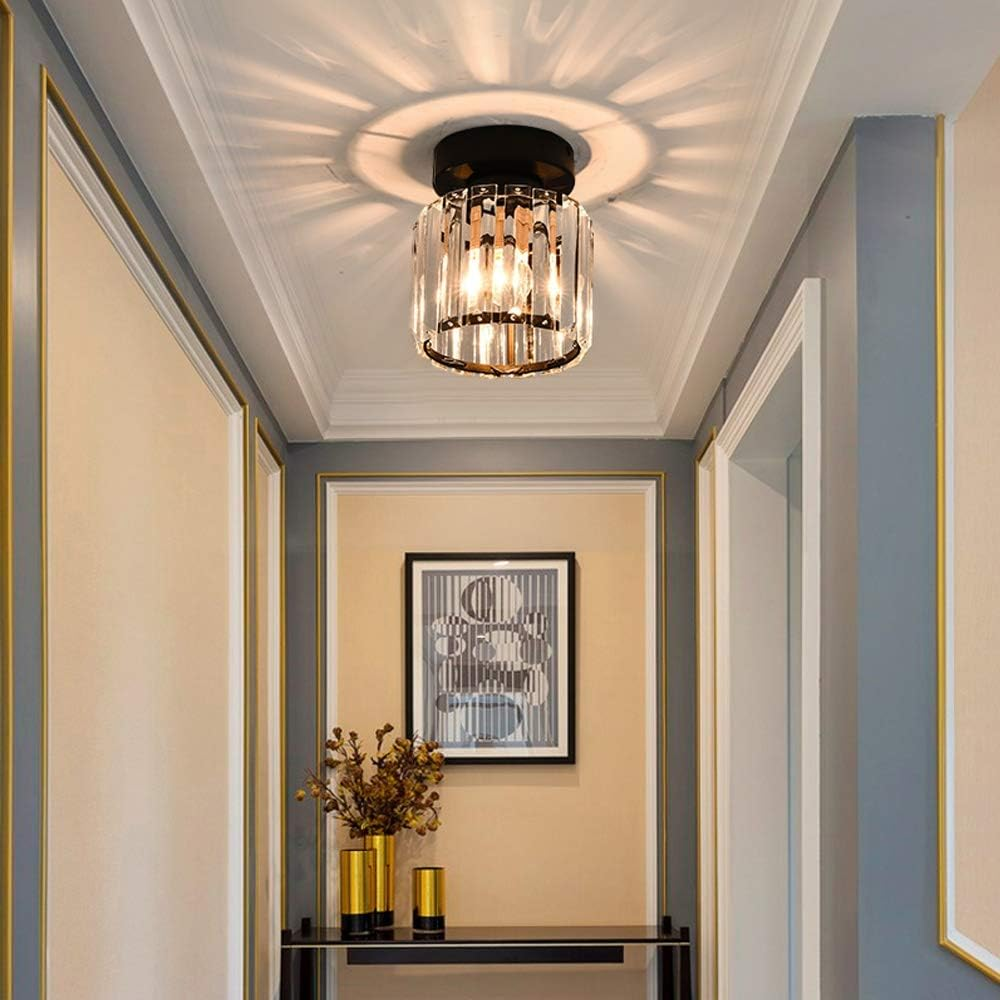 Crystal ceiling spotlight with E27 fitting – square and round light fixture by BROKLEN – view 12