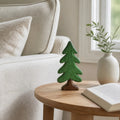 Whimsical handmade wooden evergreen tree tabletop decoration by BROKLEN – view 2