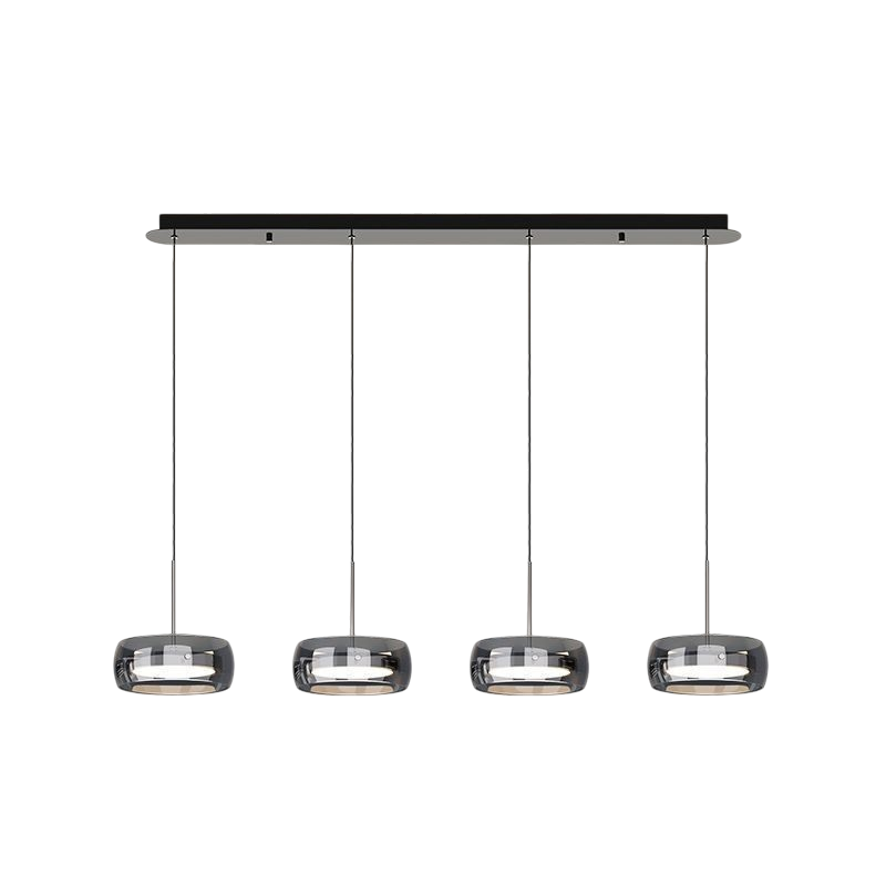 Modern iron and glass multi-light dining pendant by BROKLEN – view 7