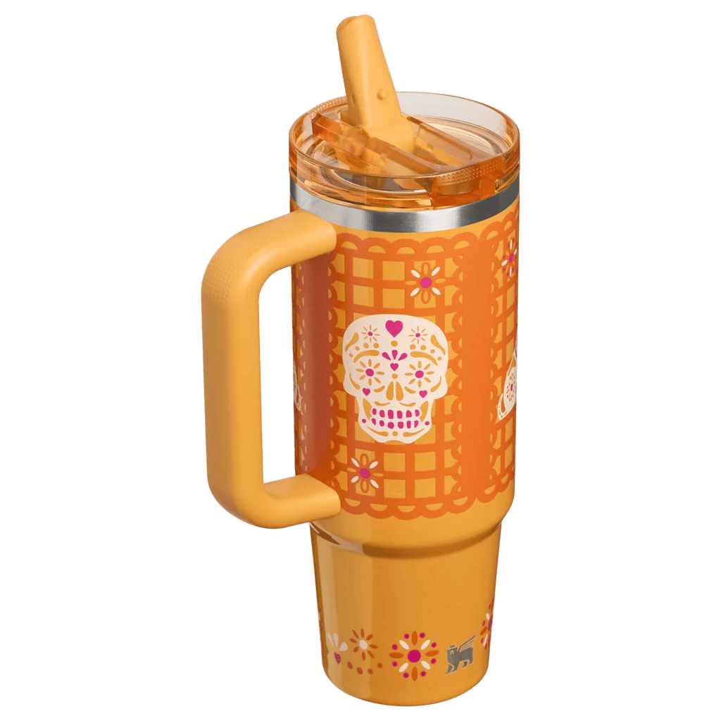 Golden Fiesta Tumbler - orange insulated tumbler, view 2