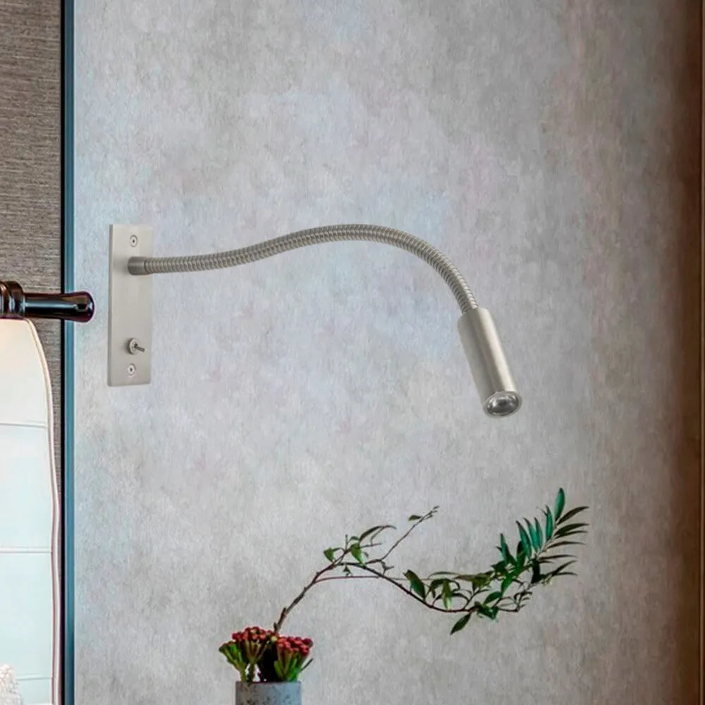 Flexible gooseneck LED wall reading light by BROKLEN – view 6