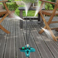 Freestanding outdoor patio misting system with nozzles by BROKLEN