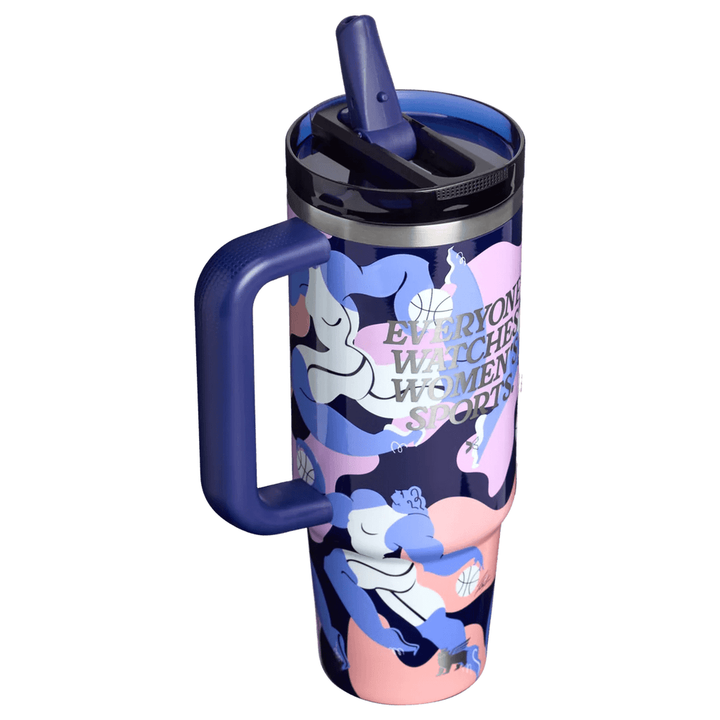 Women's Sports Power Tumbler - navy insulated tumbler, view 3