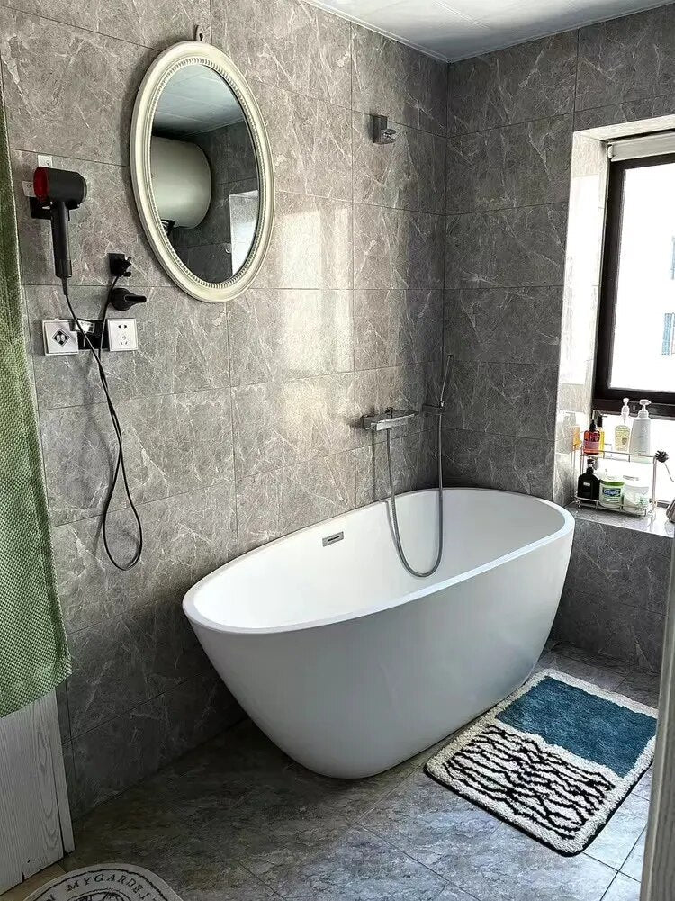 Scandinavian abstract pattern non-slip bath mat by BROKLEN – view 8