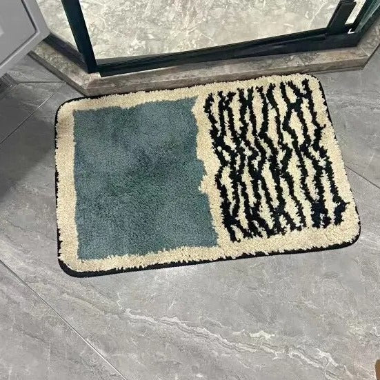Scandinavian abstract pattern non-slip bath mat by BROKLEN – view 11