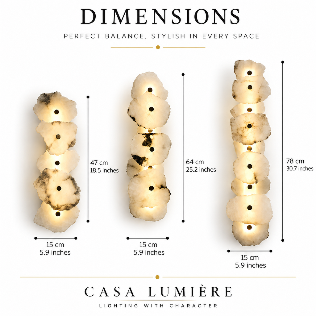 Organic Marble Wall Light – Sculptural Natural Stone Wall Sconce