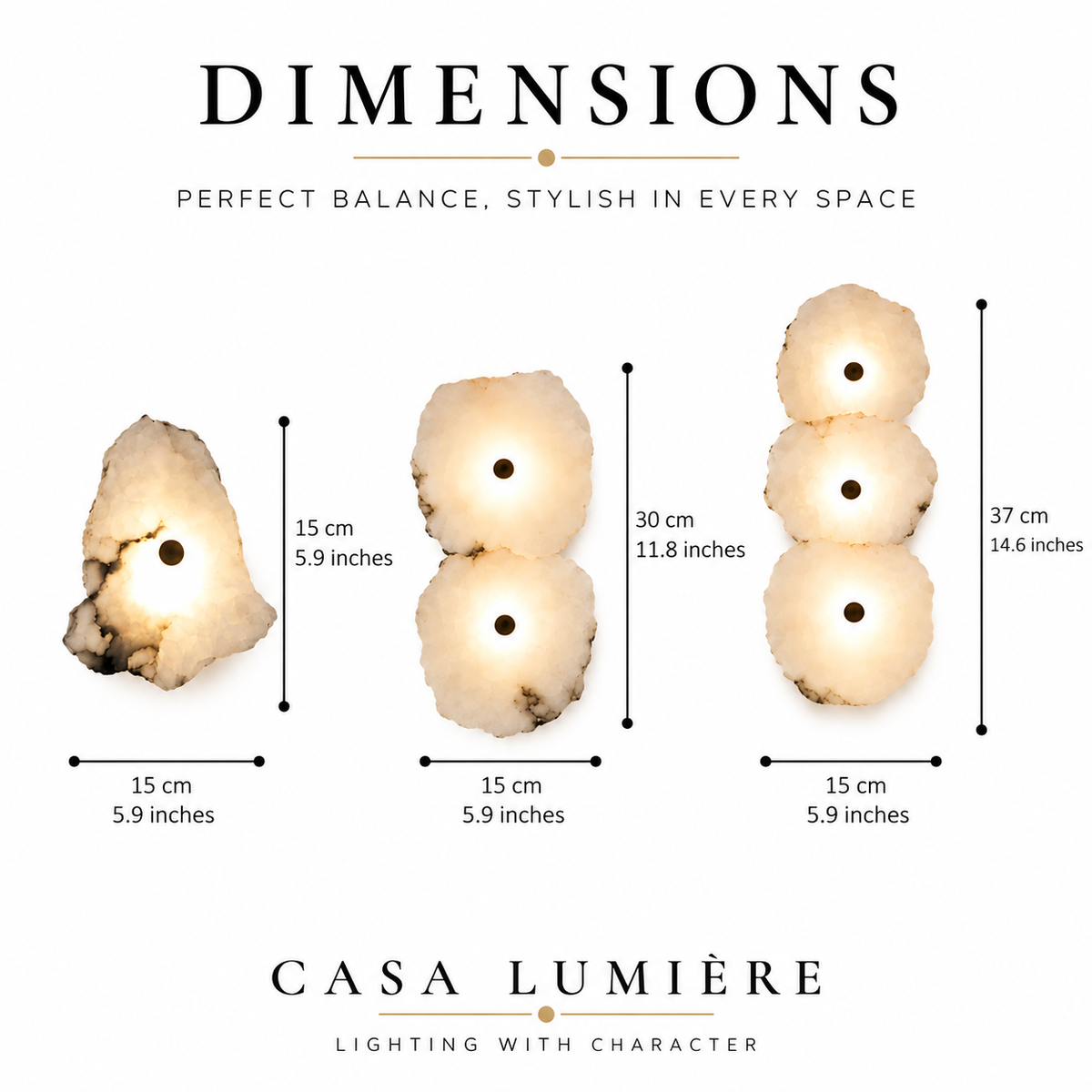 Organic Marble Wall Light – Sculptural Natural Stone Wall Sconce