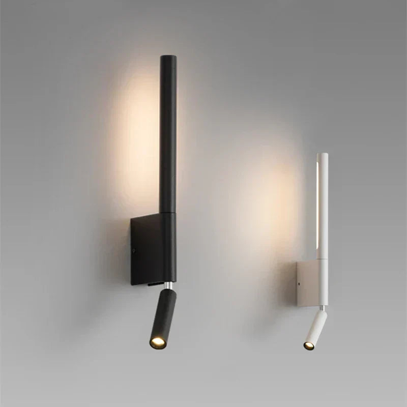 LED bedside reading wall light with adjustable spotlight by BROKLEN – view 2