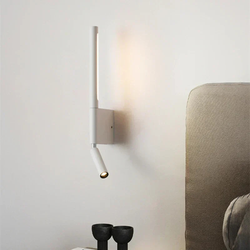 LED bedside reading wall light with adjustable spotlight by BROKLEN – view 5