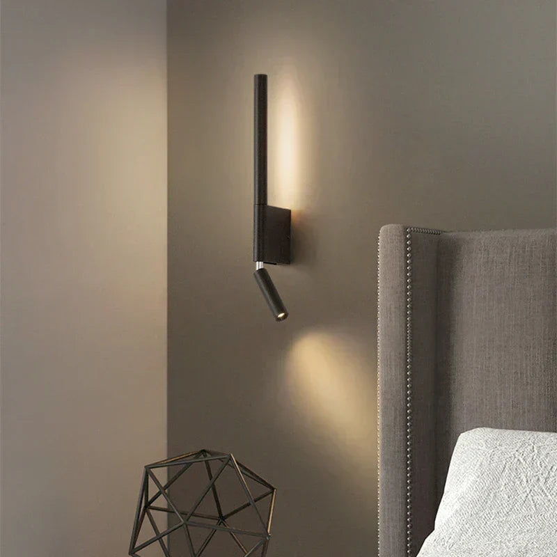 LED bedside reading wall light with adjustable spotlight by BROKLEN – view 4