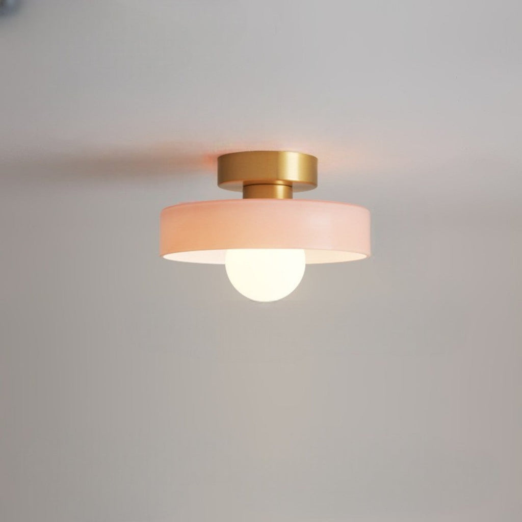Bauhaus ceiling light with layered glass shade and globe by BROKLEN – view 9