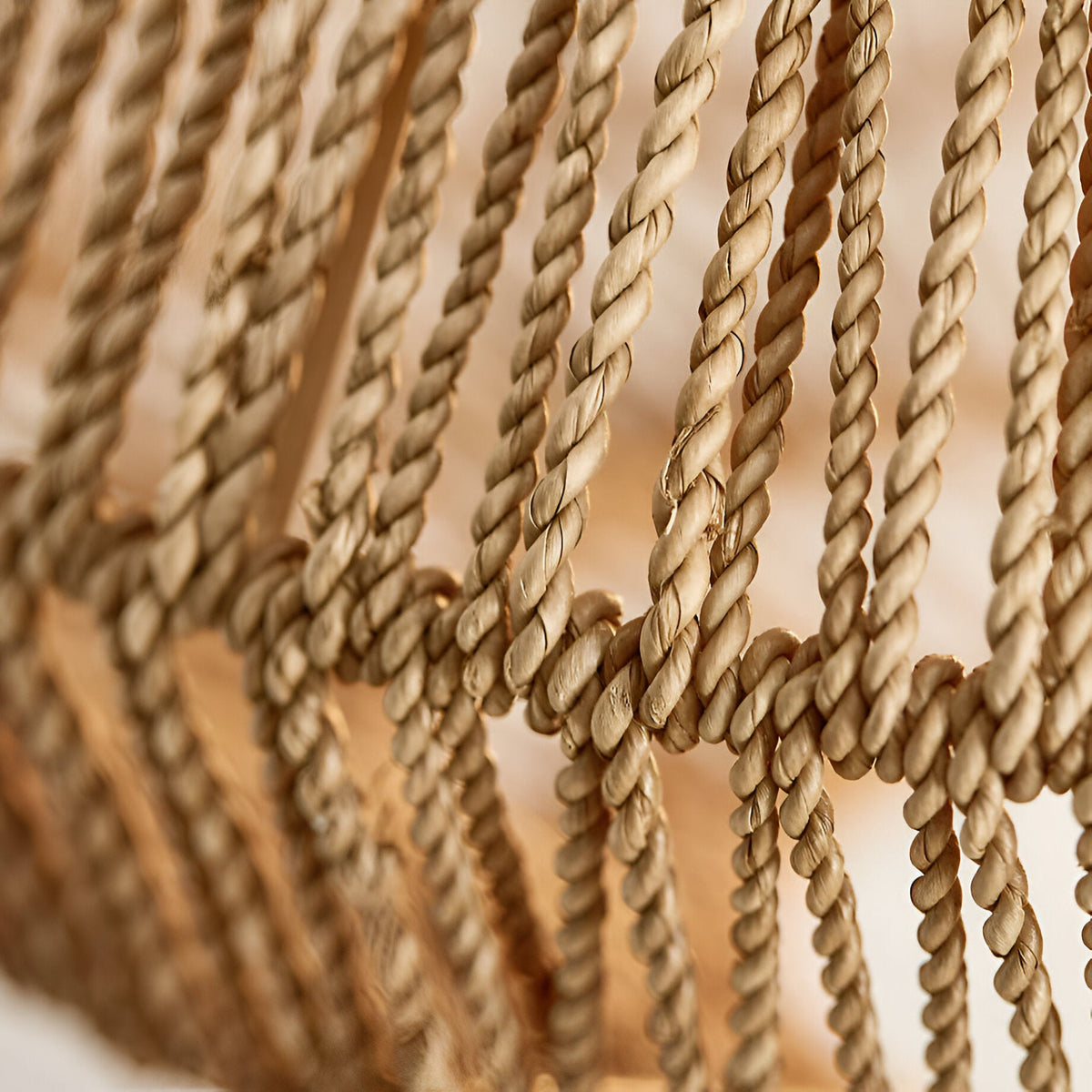 Boho rattan pendant light – woven bowl and cone ceiling light by BROKLEN – view 6