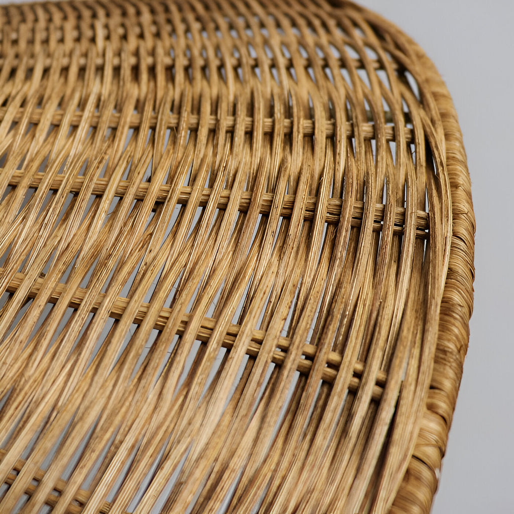 Japandi handwoven rattan pendant light in natural and brown by BROKLEN – view 11