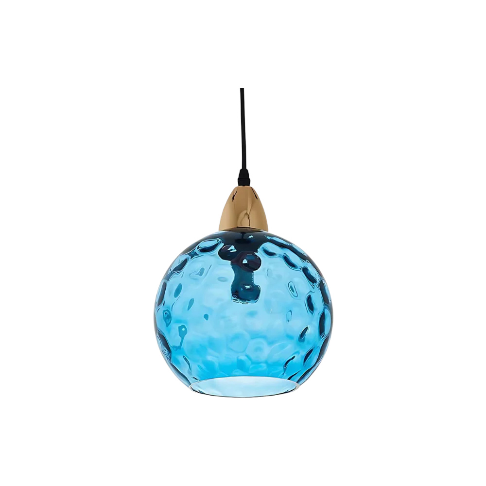 Modern glass globe LED pendant light in Nordic colours by BROKLEN – view 18