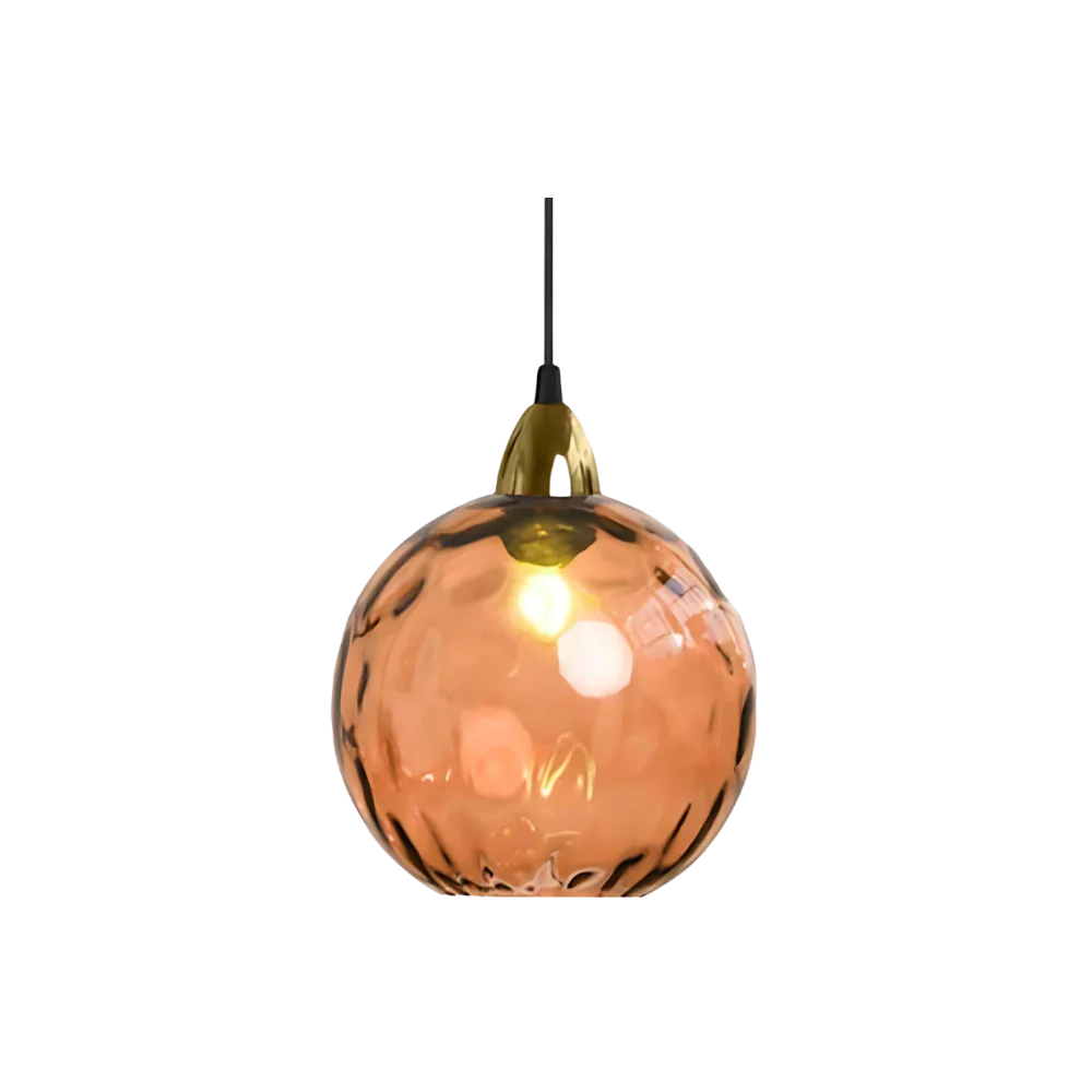 Modern glass globe LED pendant light in Nordic colours by BROKLEN – view 21