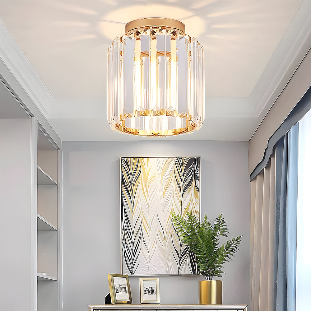Crystal ceiling spotlight with E27 fitting – square and round light fixture by BROKLEN – view 23