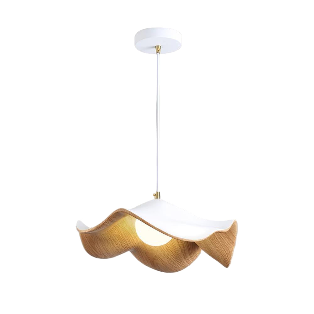 Lotus resin pendant light with organic form by BROKLEN – view 10