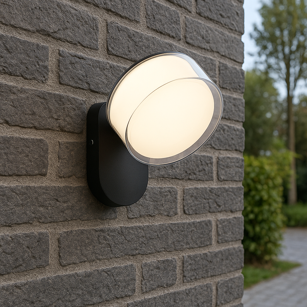 Modern adjustable aluminium outdoor wall light by BROKLEN – view 4