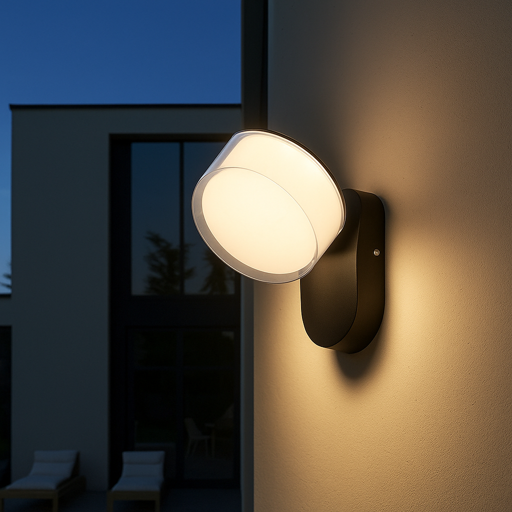 Modern adjustable aluminium outdoor wall light by BROKLEN – view 3