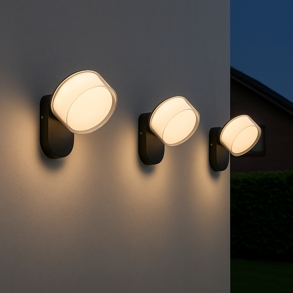 Modern adjustable aluminium outdoor wall light by BROKLEN – view 2