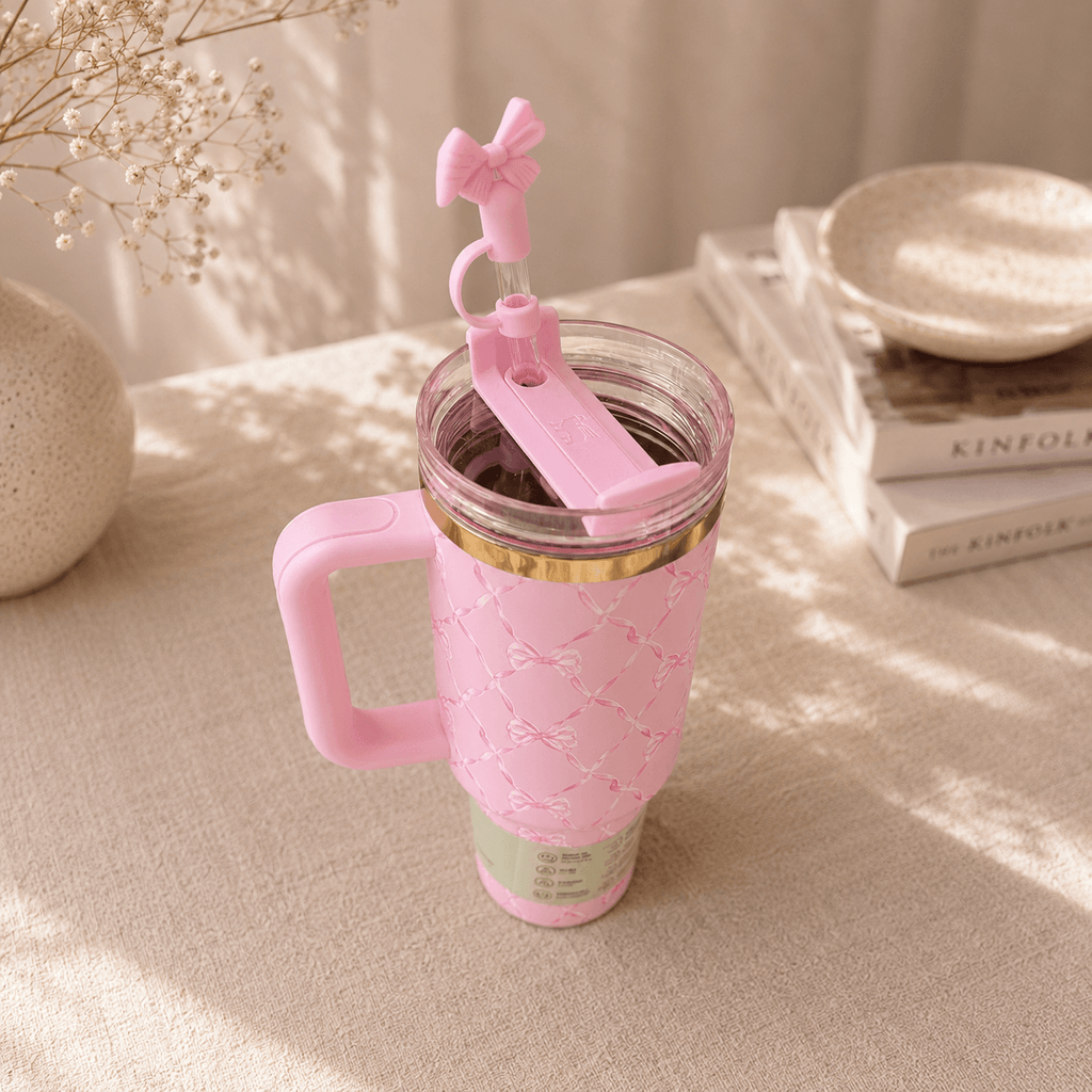 Pink Bow 40oz Tumbler Gift Set - view 4
