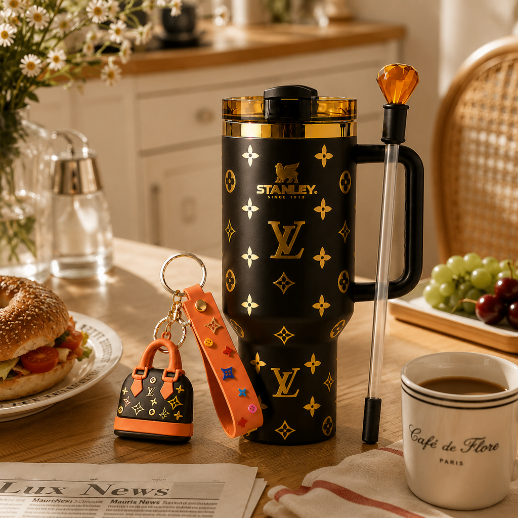 Luxury Monogram 40oz Tumbler Gift Set - view 3