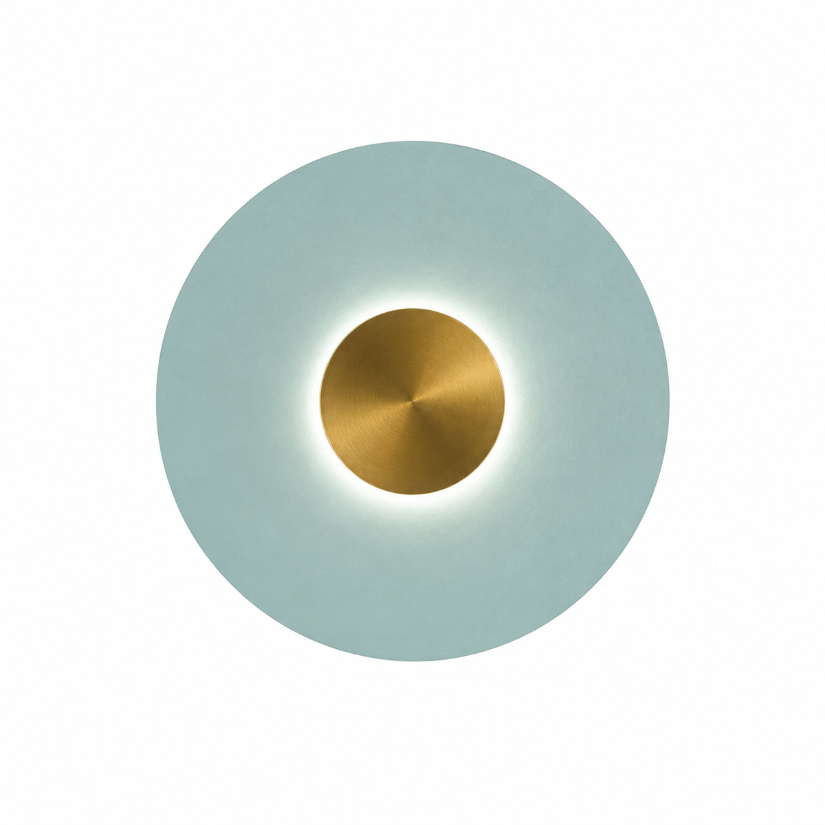 Round Metal Retro Wall Light – Indirect Disc Wall Sconce