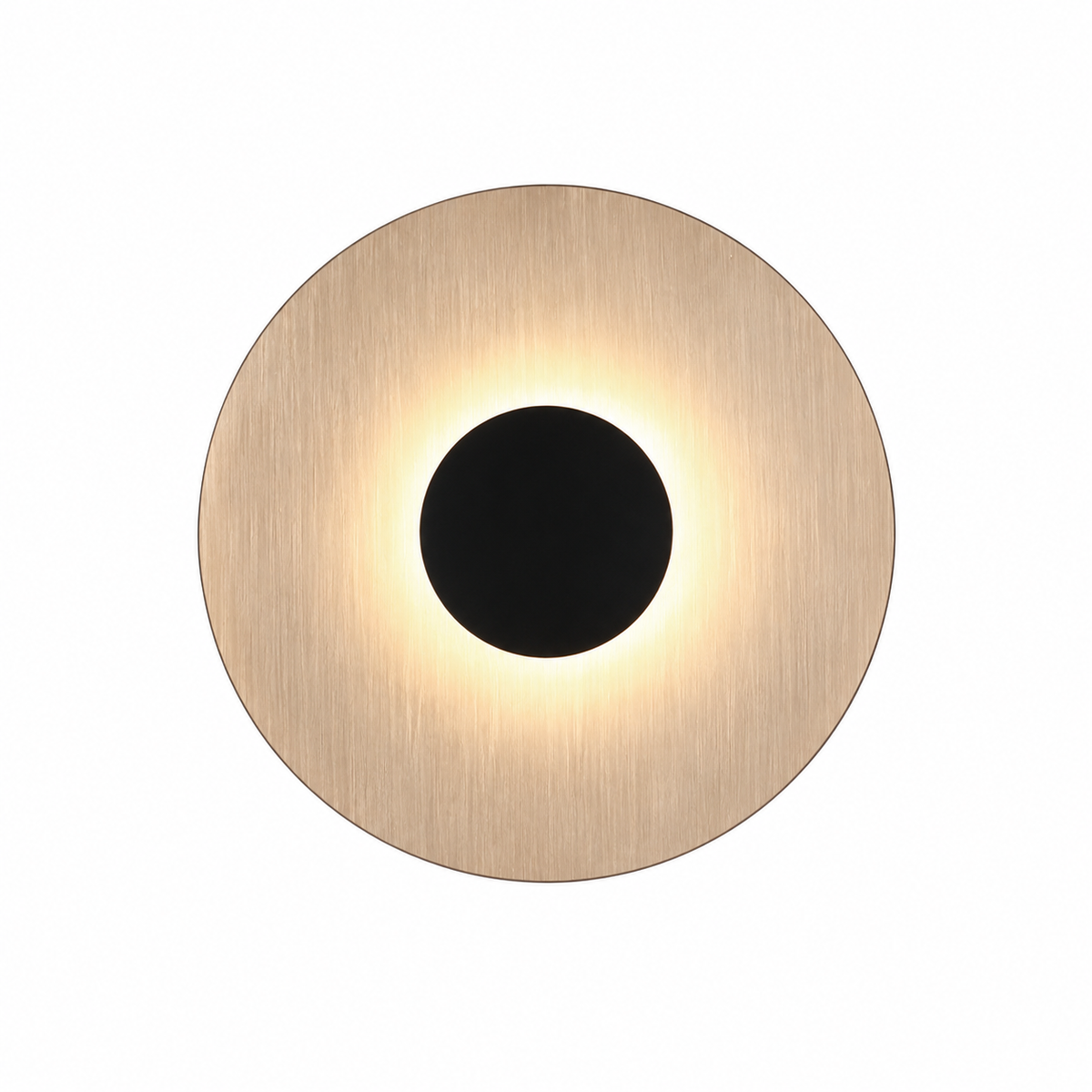 Round Metal Retro Wall Light – Indirect Disc Wall Sconce