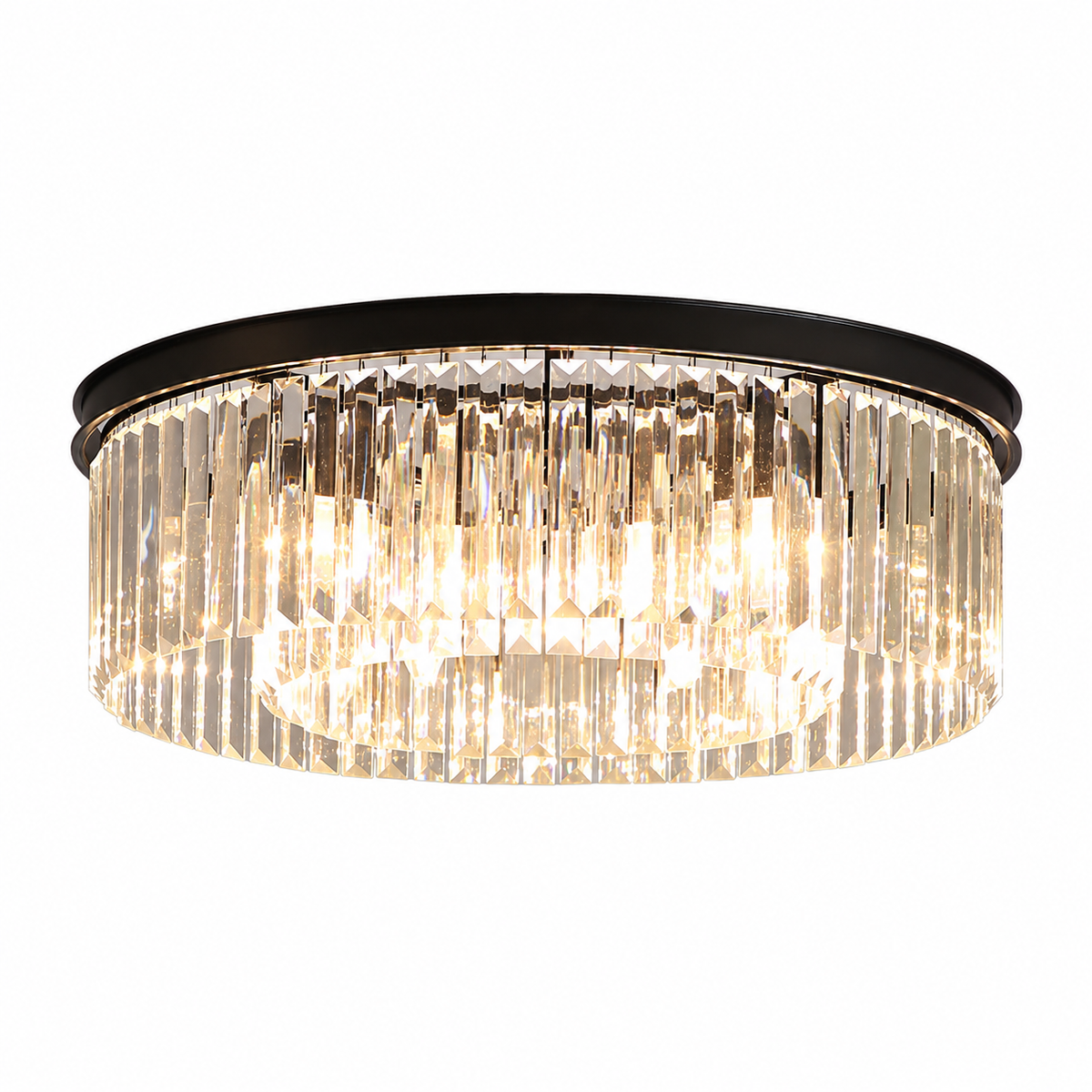 Flush mount crystal chandelier low ceiling – view 10