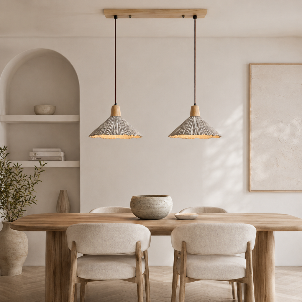 Wabi-sabi textured pendant light by BROKLEN – view 9