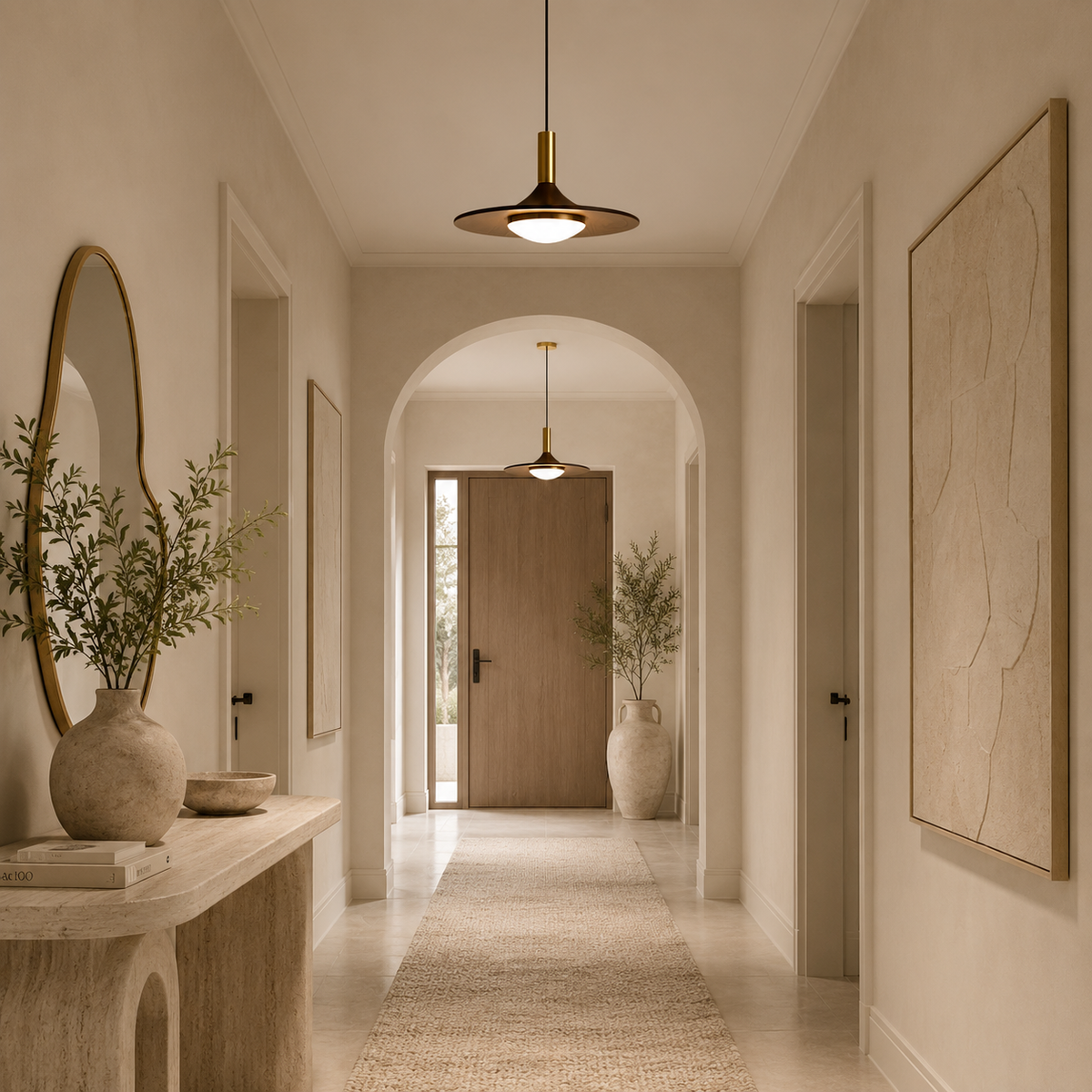 Nordic walnut-effect pendant light by BROKLEN – view 6