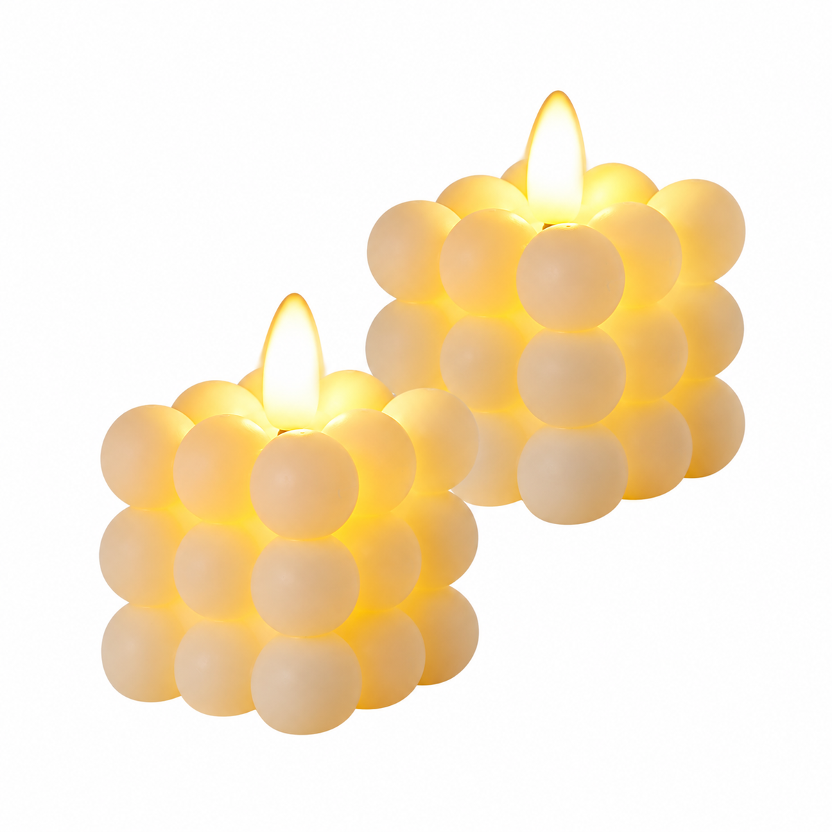 LED pillar pumpkin ball taper candles – view 7