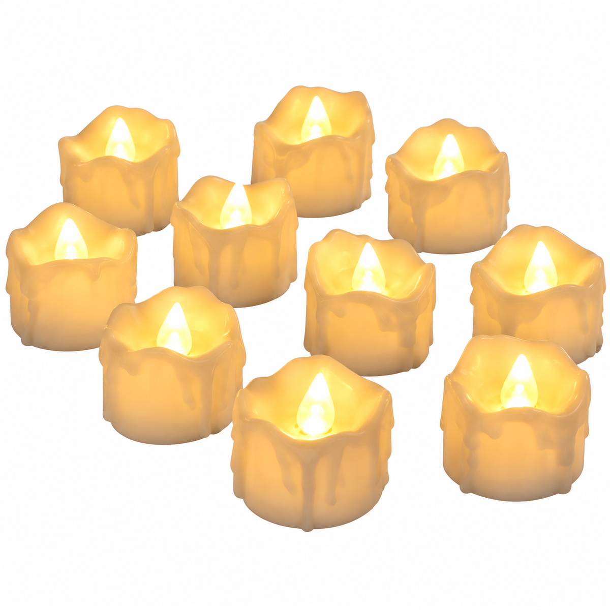 Flickering battery tealight candles – view 5